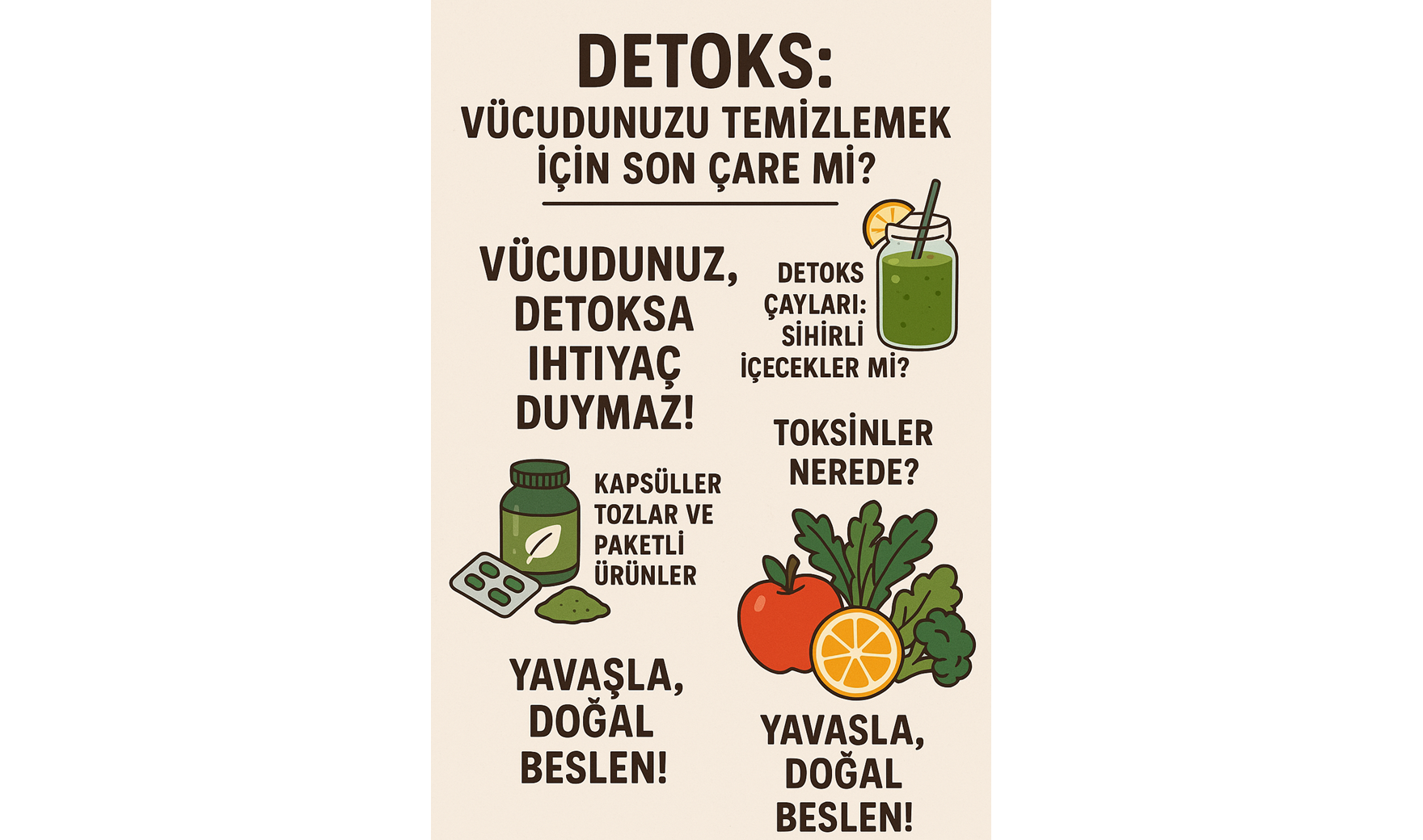 Detoks: Vücudunuzu Temizlemek İçin Son Çare mi?